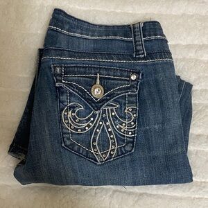 Elegant Embellished Women's Boot Cut Jeans